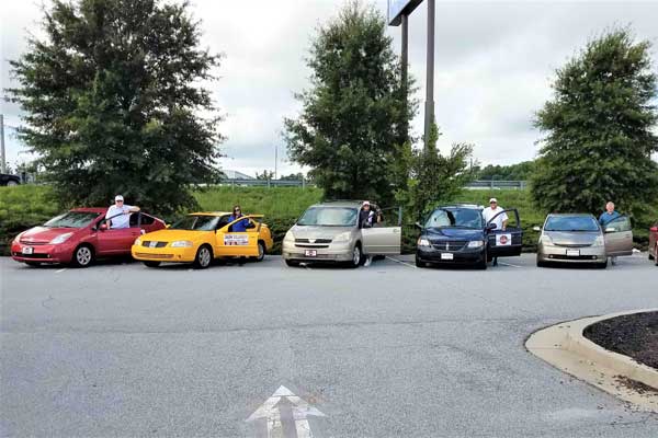 Employee Car Line Up | Bearcat Express Same-Day Courier Delivery Augusta GA, Athens GA and Atlanta GA